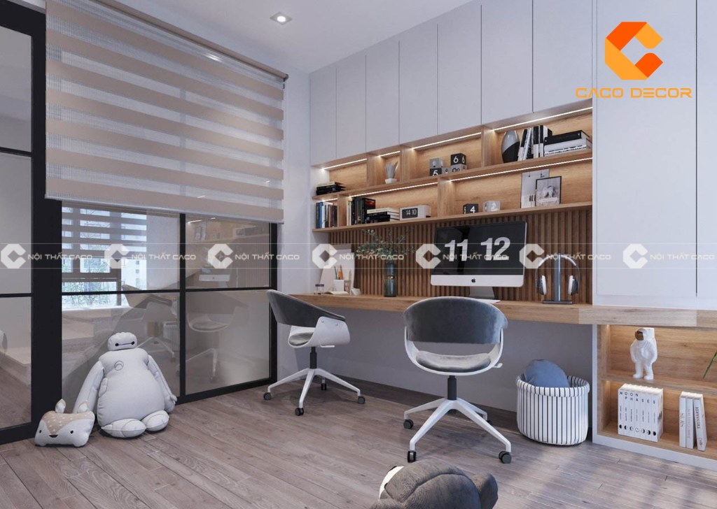 Thiết kế phòng học cho bé trai cần an toàn, sáng tạo