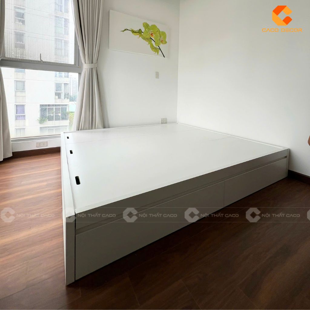 Hình chụp thực tế giường ngủ hộp tại nhà khách