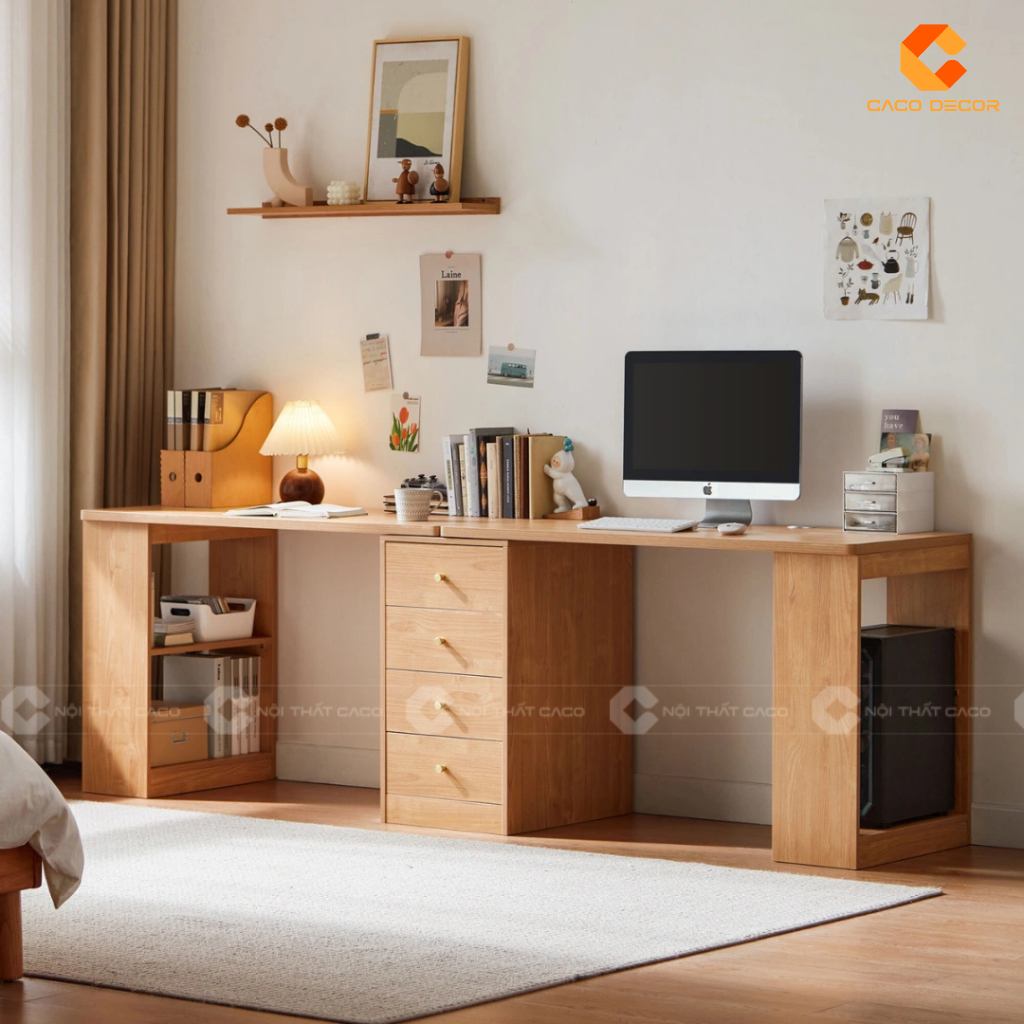 19+ Mẫu Bàn Làm Việc 2 Người Tại Nhà Đẹp, Tiện Lợi, Đáng Mua 8