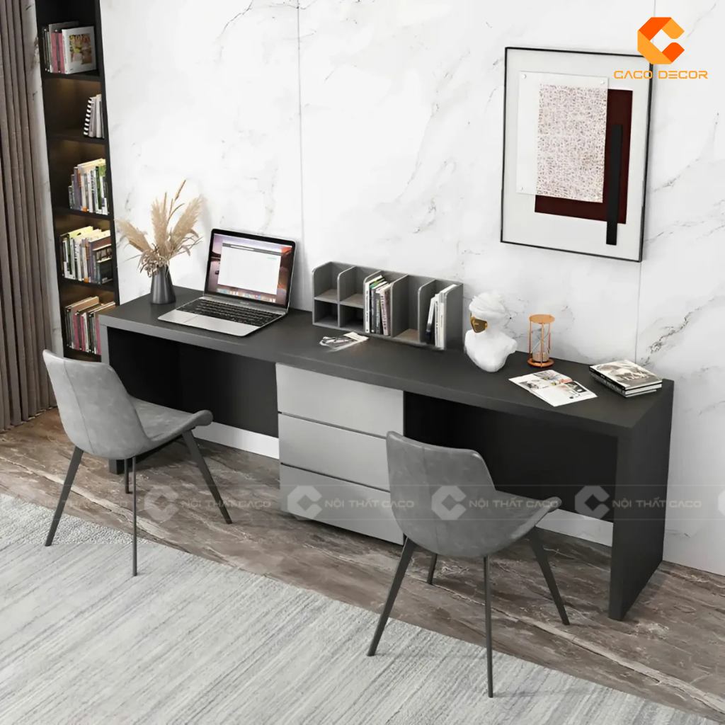 19+ Mẫu Bàn Làm Việc 2 Người Tại Nhà Đẹp, Tiện Lợi, Đáng Mua 7