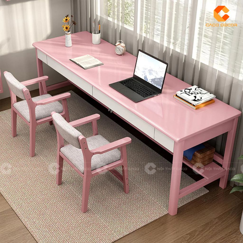 19+ Mẫu Bàn Làm Việc 2 Người Tại Nhà Đẹp, Tiện Lợi, Đáng Mua 2