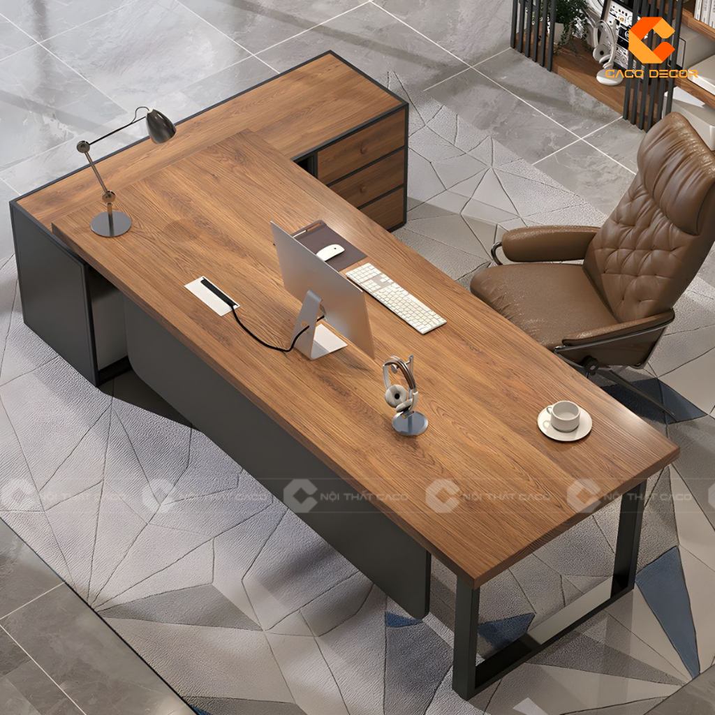 Bàn Giám Đốc Chân Sắt - 20+ Thiết Kế Đẹp, Giá Xưởng 13