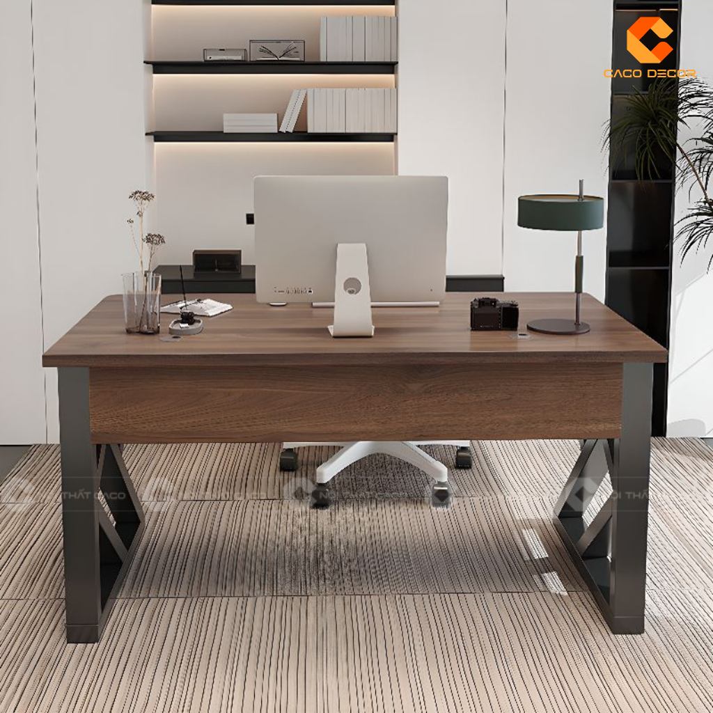 Bàn Giám Đốc Chân Sắt - 20+ Thiết Kế Đẹp, Giá Xưởng 7