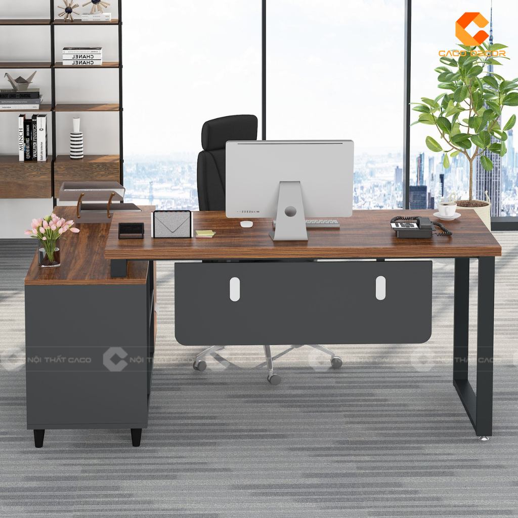 Bàn Giám Đốc Chân Sắt - 20+ Thiết Kế Đẹp, Giá Xưởng 20