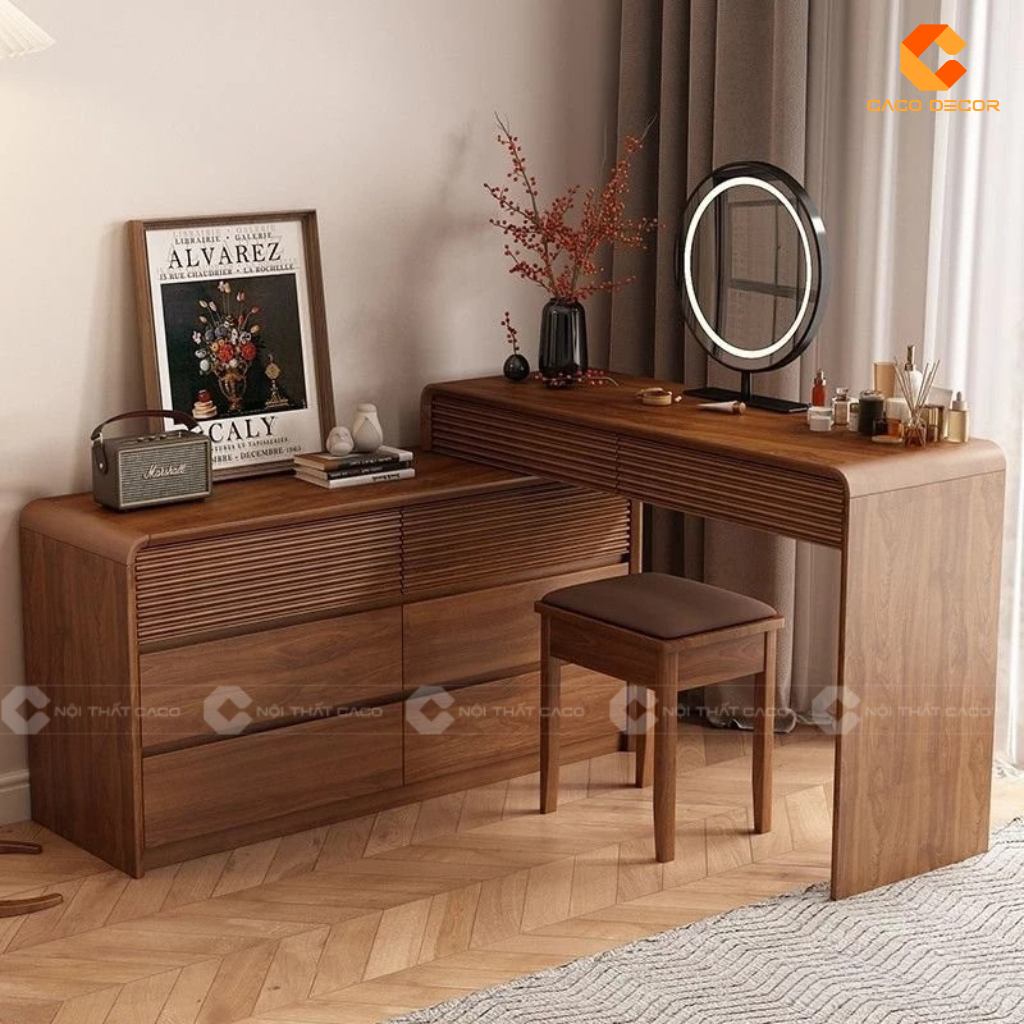 15 Mẫu Bàn Trang Điểm Kết Hợp Bàn Làm Việc Đẹp Nhất 2026 1
