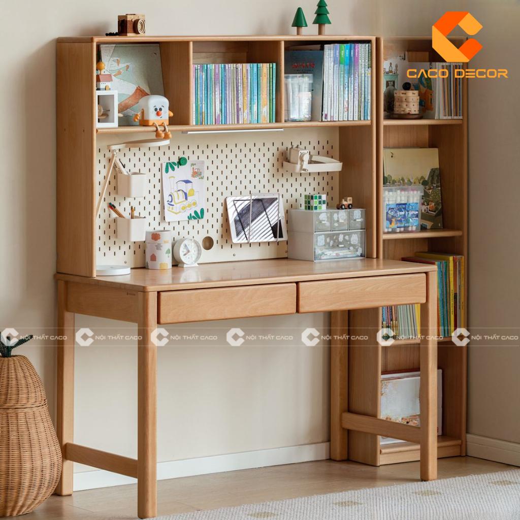 TOP 20 mẫu bàn học gỗ sồi đẹp, bền, giá xưởng hấp dẫn 12