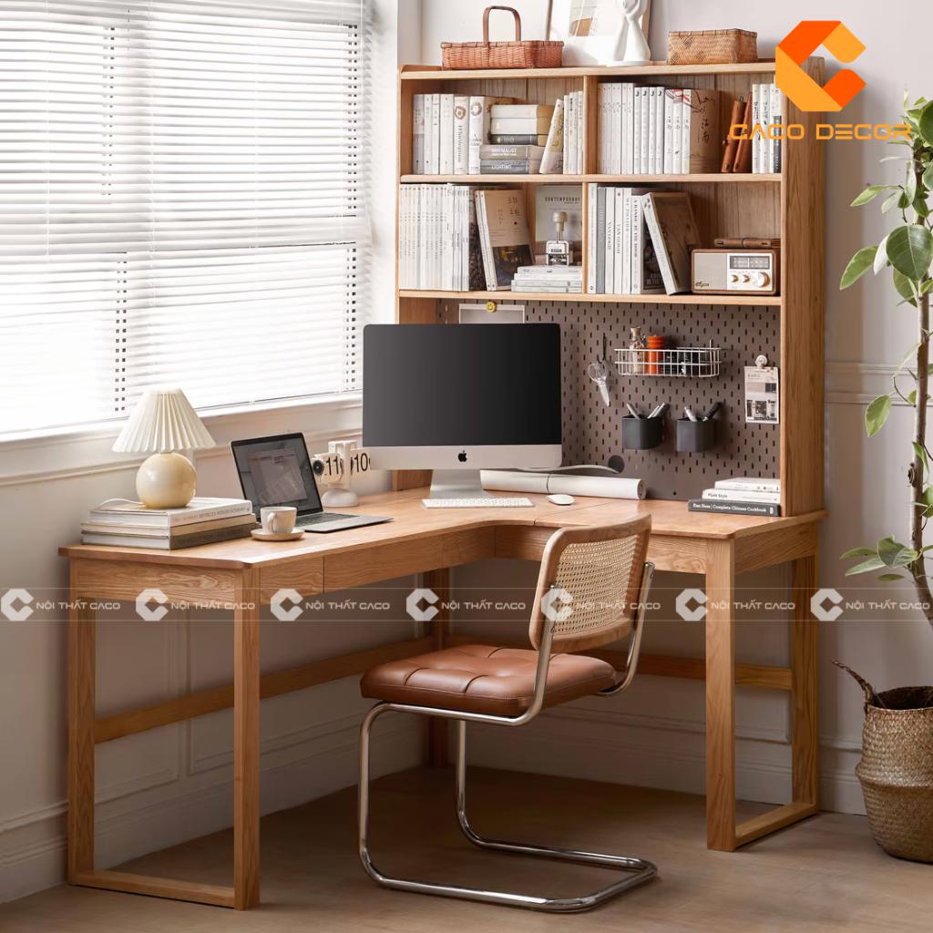 TOP 20 mẫu bàn học gỗ sồi đẹp, bền, giá xưởng hấp dẫn 16