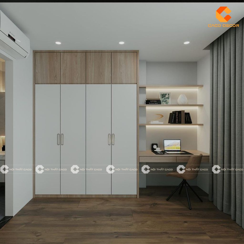 Địa chỉ mua bàn học kết hợp tủ quần áo đẹp mắt, đa dạng 14