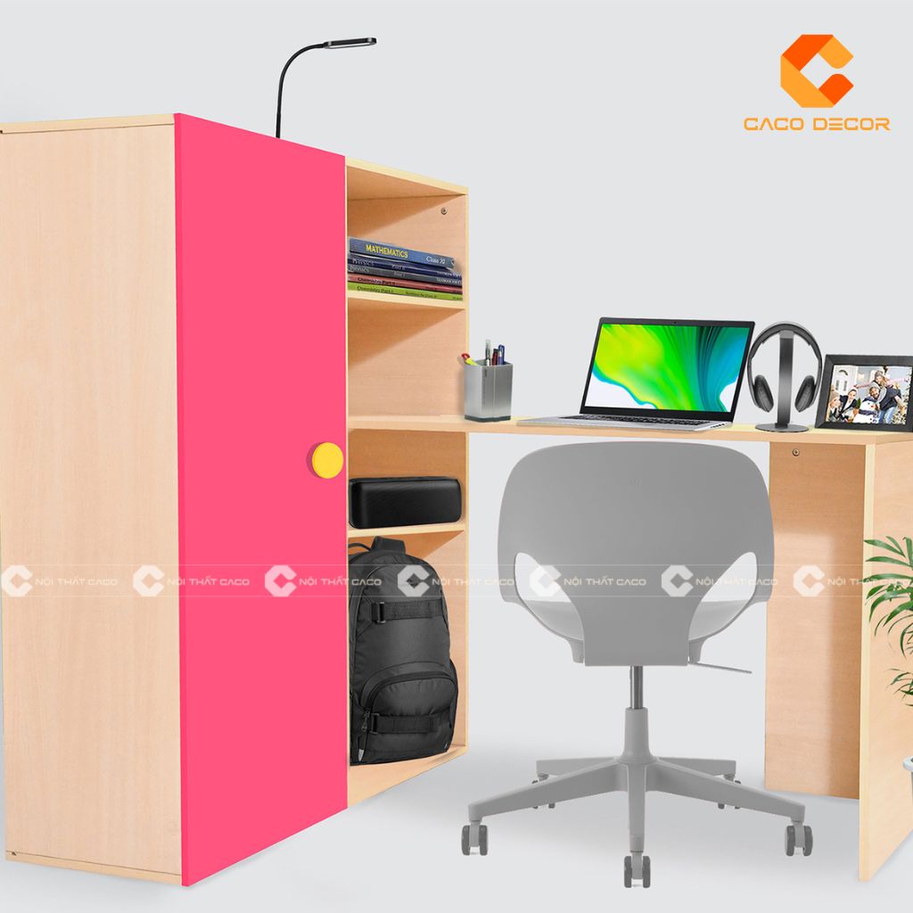 20+ Mẫu bàn học màu hồng cao cấp, đẹp, dễ thương cho bé gái 10