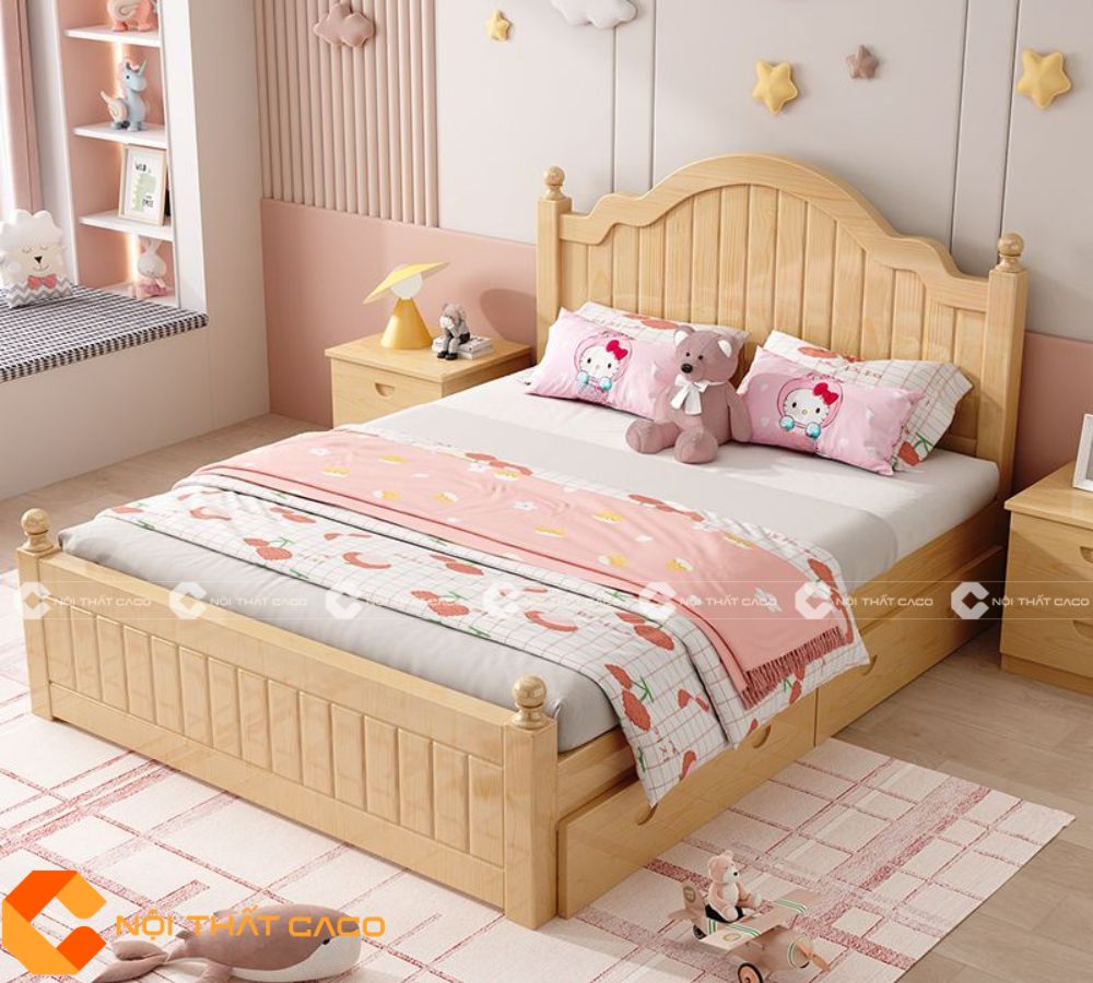 Giường Ngủ Trẻ Em Thiết Kế Tinh Tế Hiện Đại