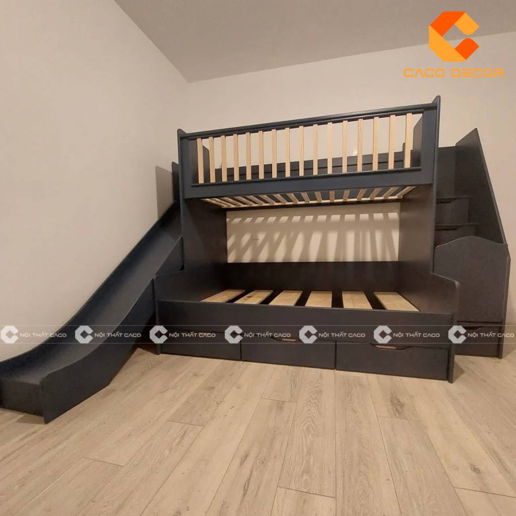 20+ Mẫu giường tầng trẻ em có cầu trượt bền đẹp, giá rẻ 2