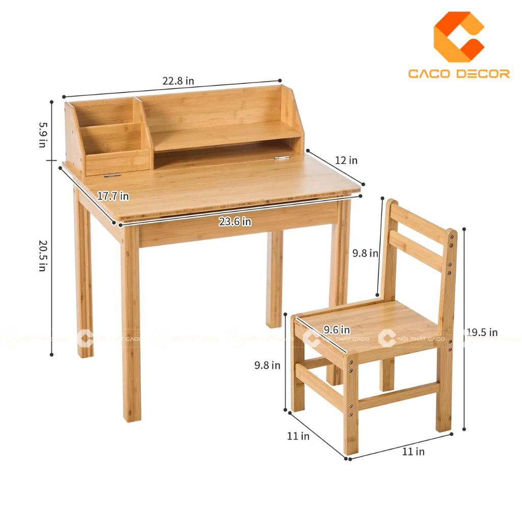 Tư vấn chọn kích thước bàn học sinh cấp 1 đúng tiêu chuẩn 10