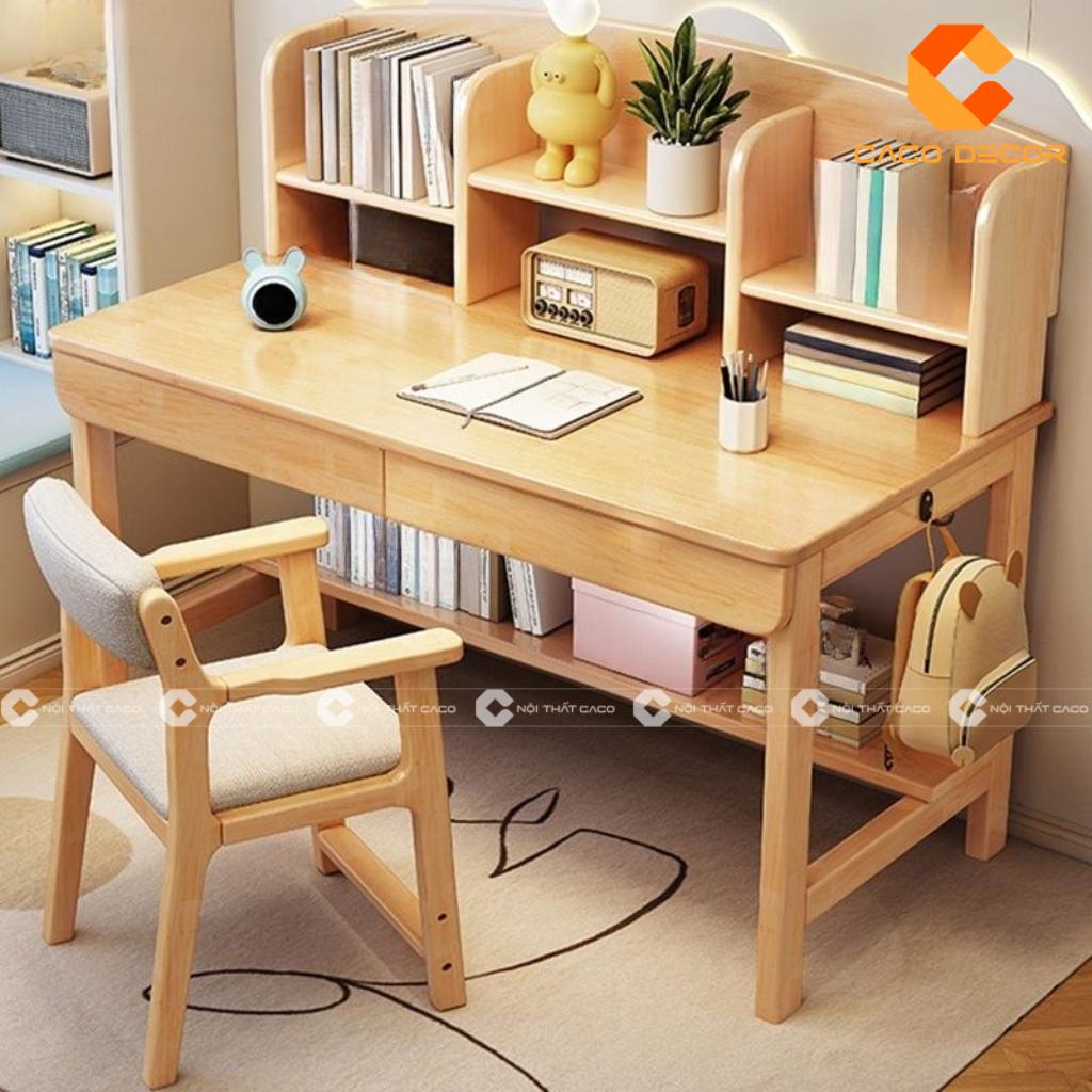 TOP 20 mẫu bàn học gỗ sồi đẹp, bền, giá xưởng hấp dẫn 18