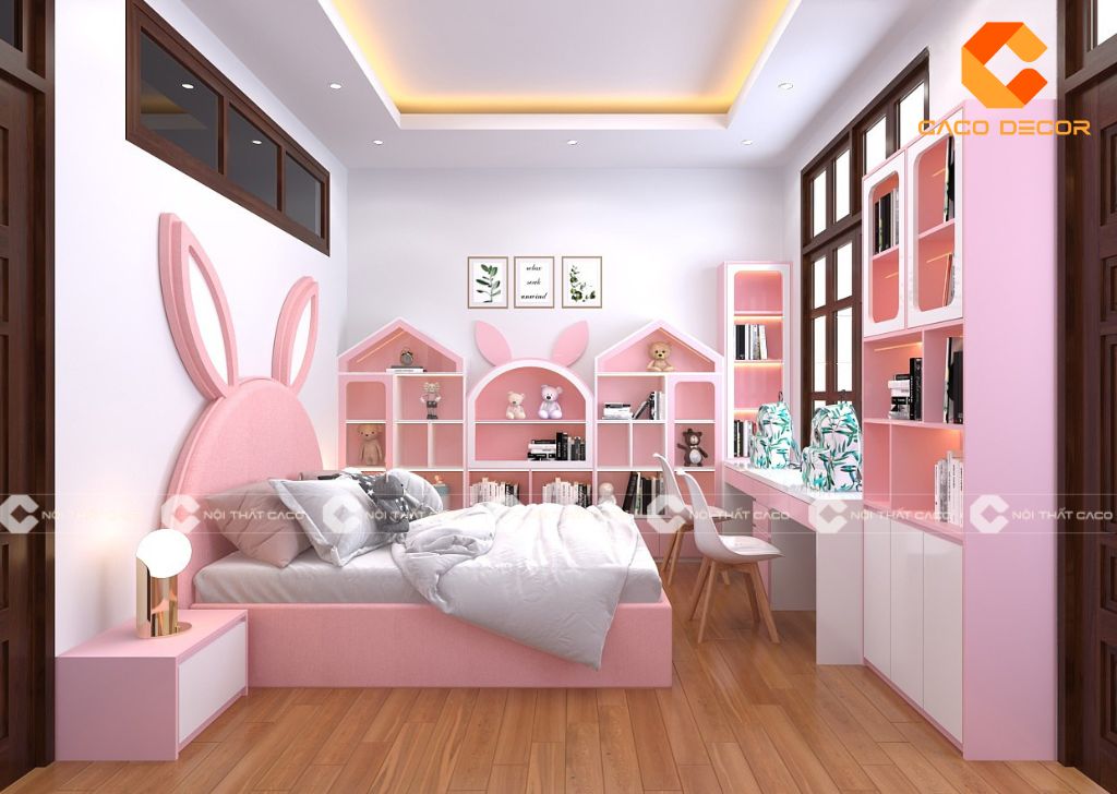 25+ mẫu phòng ngủ bé gái đẹp, đáng yêu, hợp xu hướng 12