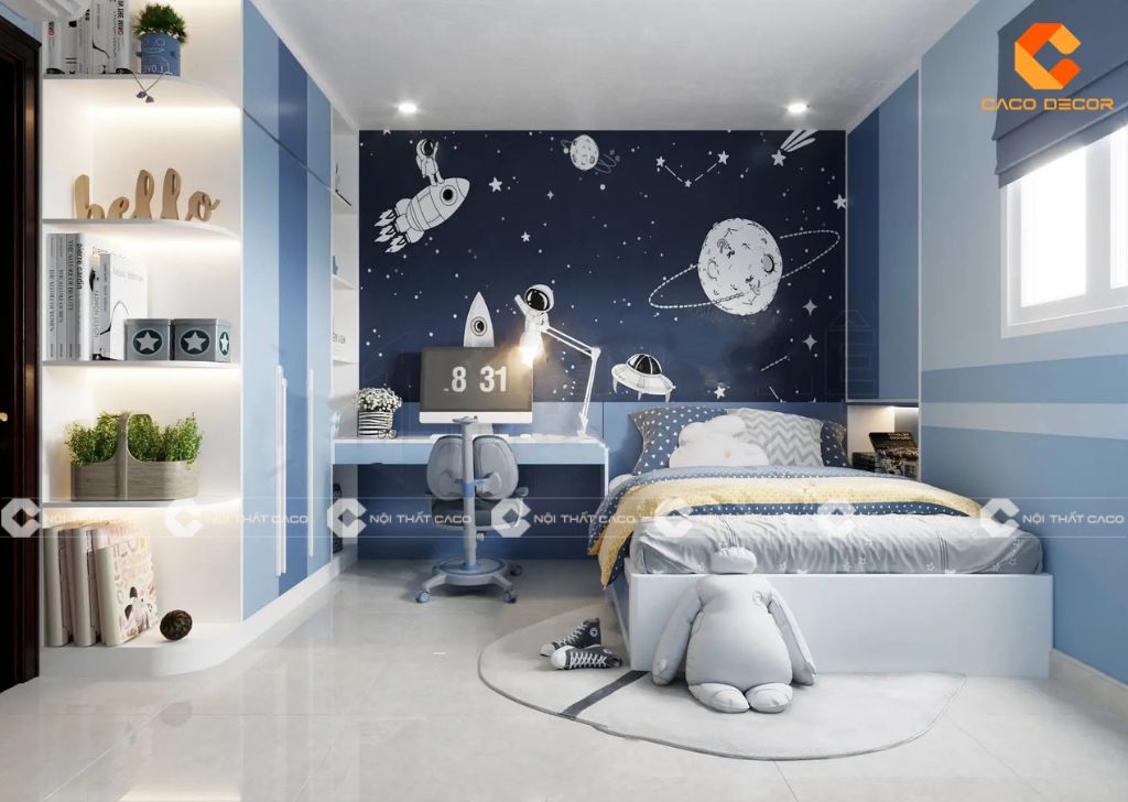 20 mẫu phòng ngủ bé trai đẹp, nam tính được yêu thích nhất 12