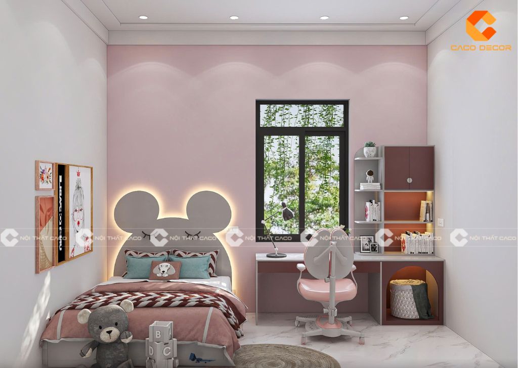 TOP 25+ mẫu phòng ngủ cho bé gái 10 tuổi đẹp cực đáng yêu 15