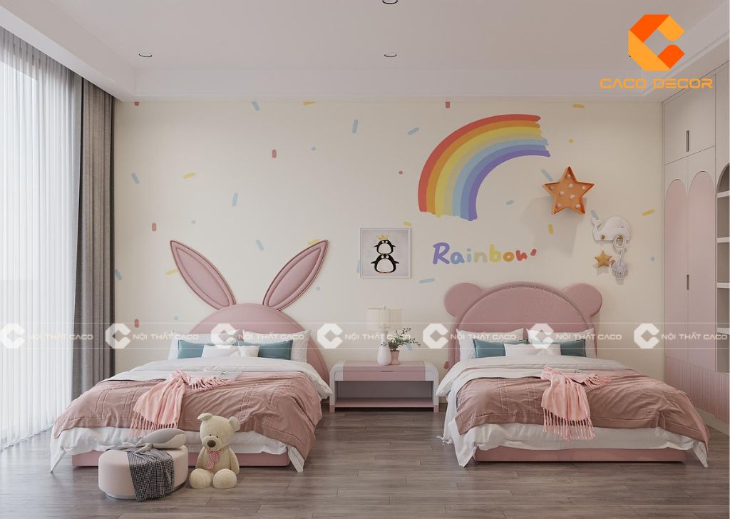 TOP 20+ mẫu phòng ngủ cho bé trai và bé gái đẹp dễ thương 19