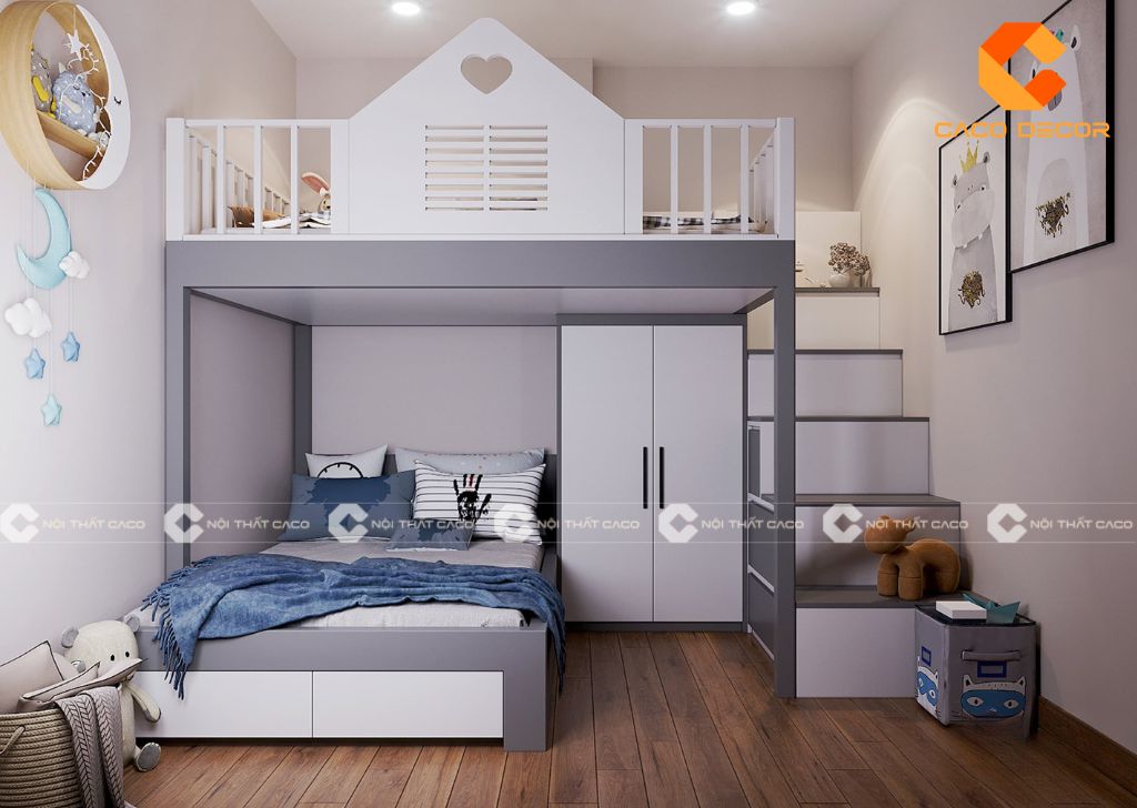 TOP 20+ mẫu phòng ngủ cho bé trai và bé gái đẹp dễ thương 23