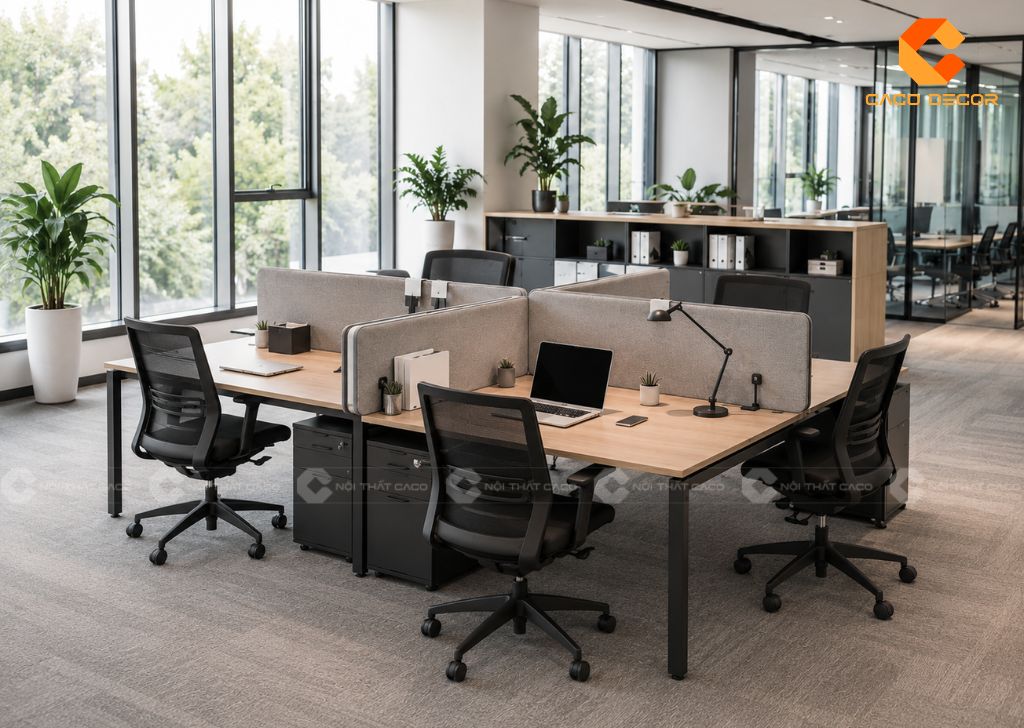 Bàn Làm Việc Nhân Viên Giá Rẻ, Sản Xuất Tại Xưởng 1