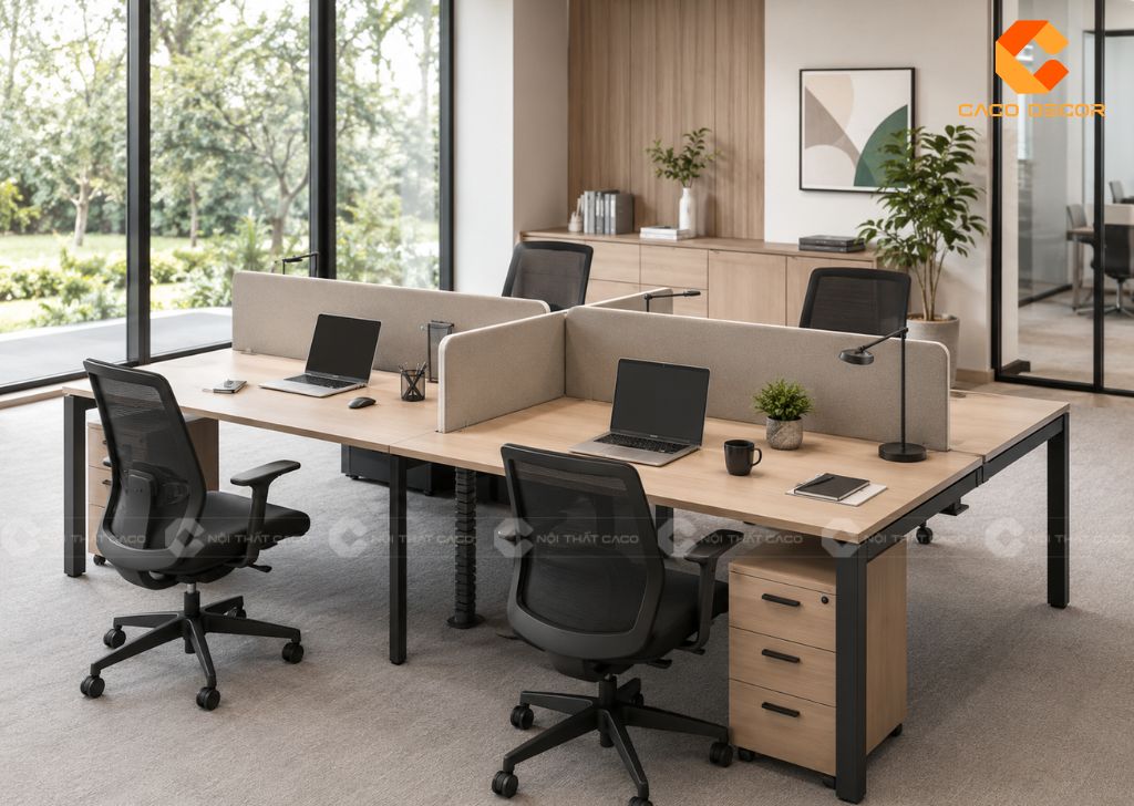 Bàn Làm Việc Nhân Viên Giá Rẻ, Sản Xuất Tại Xưởng 4