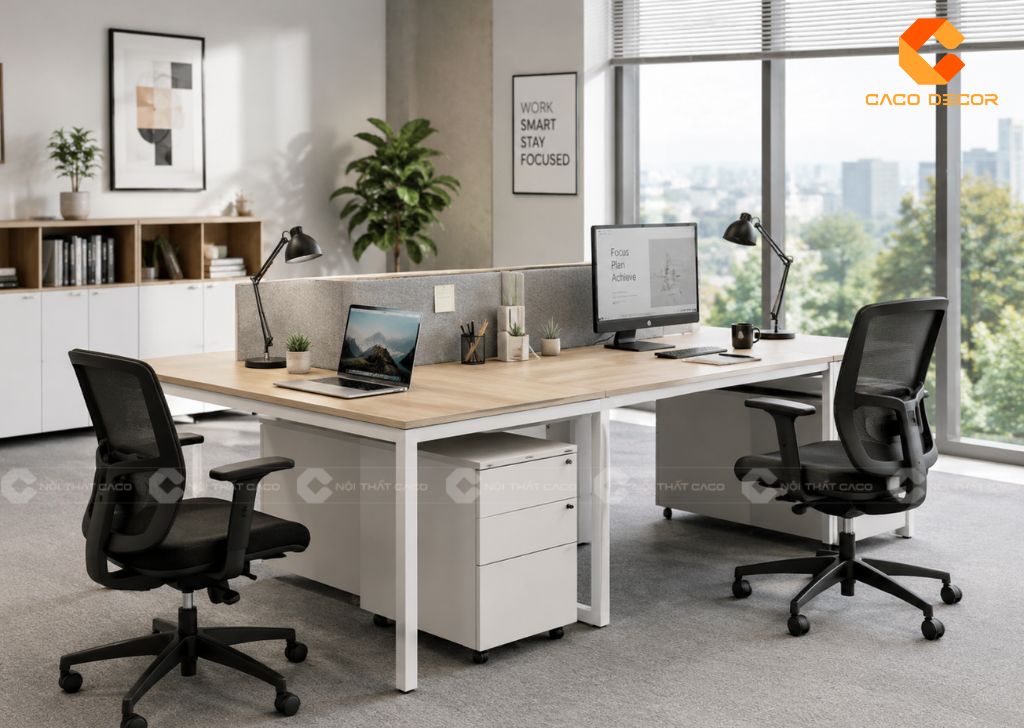 Bàn Làm Việc Nhân Viên Giá Rẻ, Sản Xuất Tại Xưởng 10