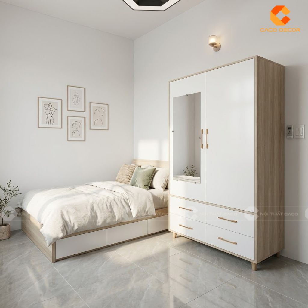 Thiết kế 3D combo phòng ngủ tại phường Bình Trưng
