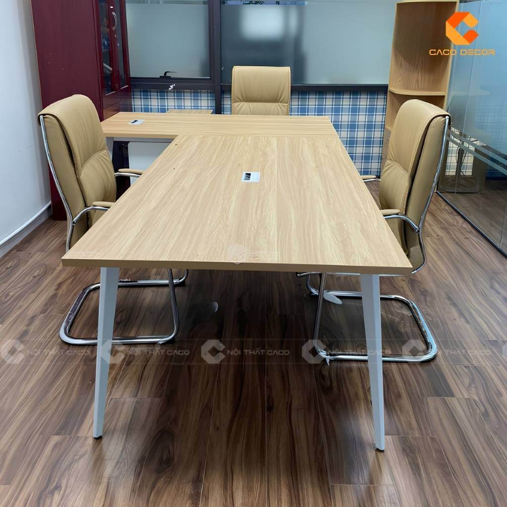 Bàn họp chữ nhật dành cho phòng họp 4 - 6 người