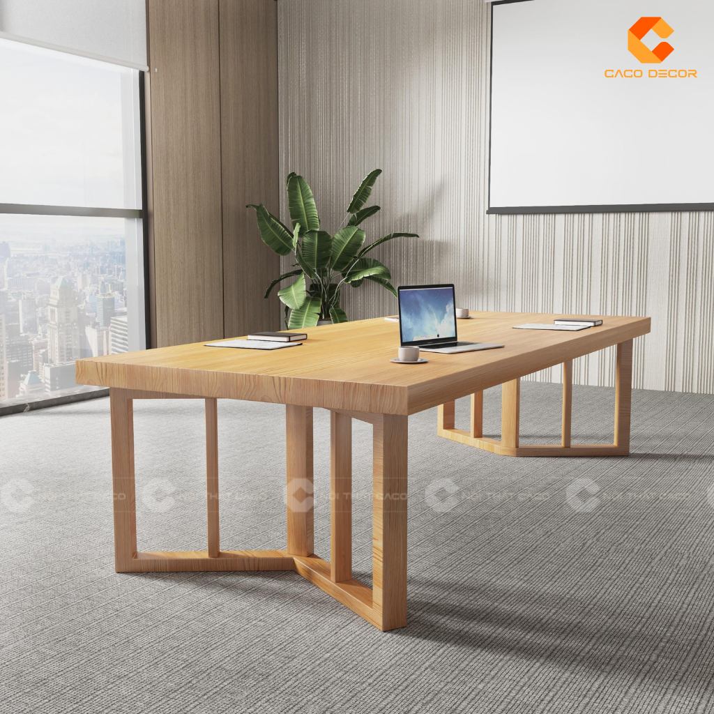 20+ Mẫu Bàn Họp Gỗ Tự Nhiên Đẹp, Cao Cấp, Giá Rẻ Tại Xưởng 12