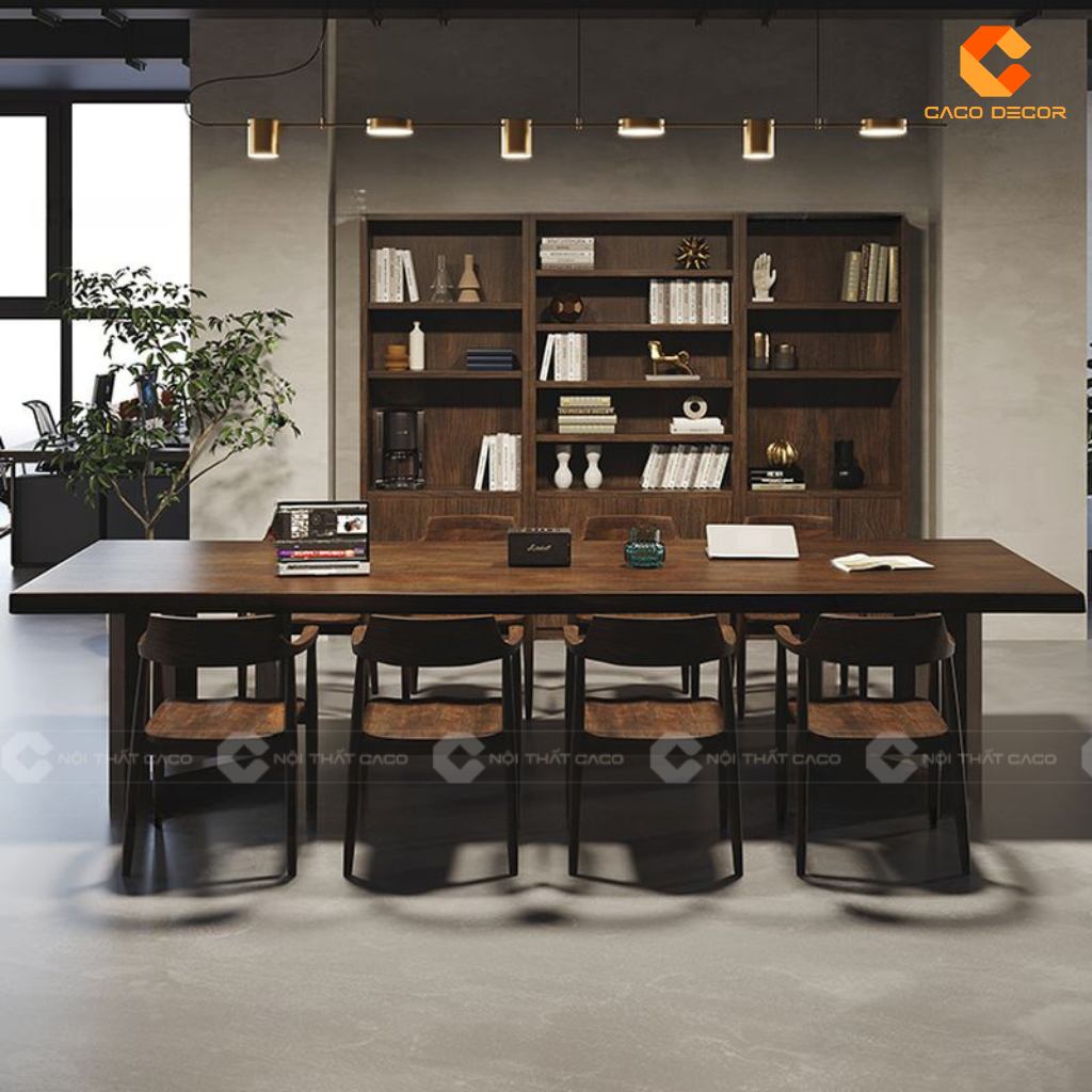 20+ Mẫu Bàn Họp Gỗ Tự Nhiên Đẹp, Cao Cấp, Giá Rẻ Tại Xưởng 16