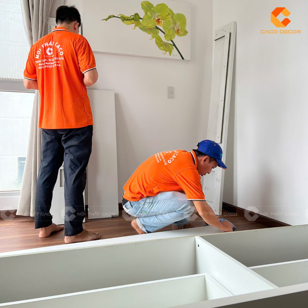 Đội ngũ thợ CaCo thi công nhanh chóng