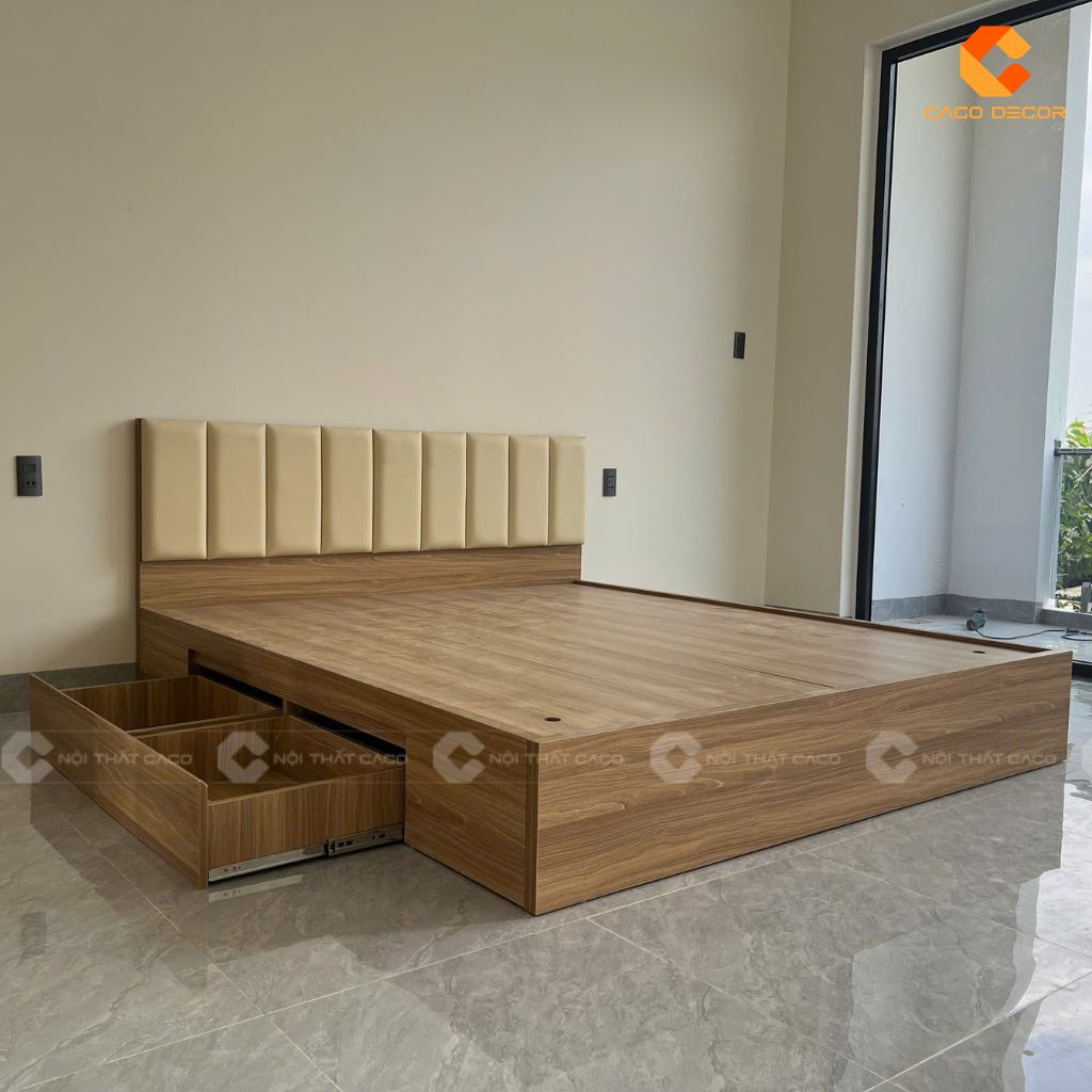 20+ Giường Ngủ Gỗ Công Nghiệp Có Ngăn Kéo Giá Rẻ TPHCM 6