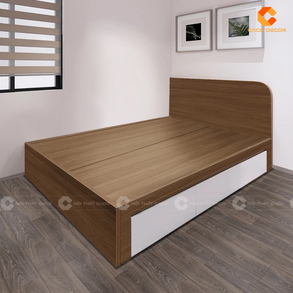 20+ Giường Ngủ Gỗ Công Nghiệp Có Ngăn Kéo Giá Rẻ TPHCM 13