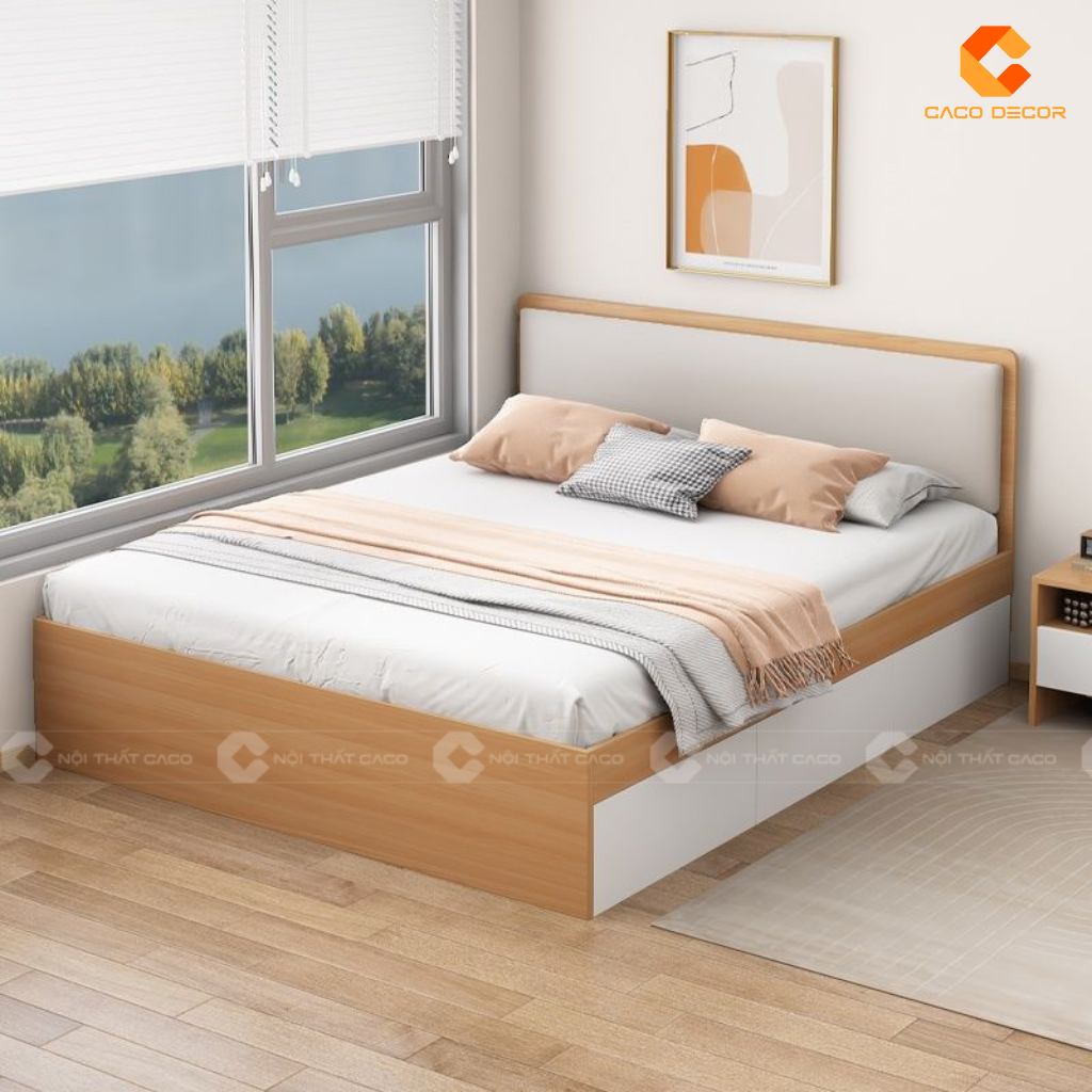 20+ Giường Ngủ Gỗ Công Nghiệp Có Ngăn Kéo Giá Rẻ TPHCM 8
