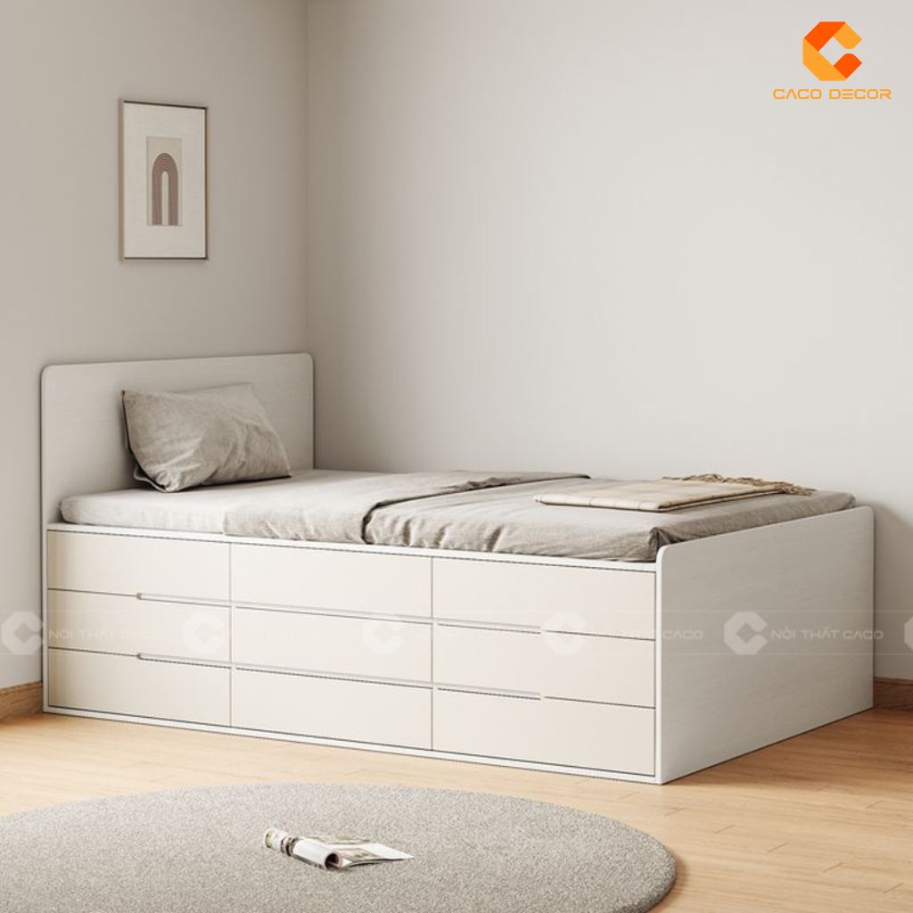 20+ Giường Ngủ Gỗ Công Nghiệp Có Ngăn Kéo Giá Rẻ TPHCM 18