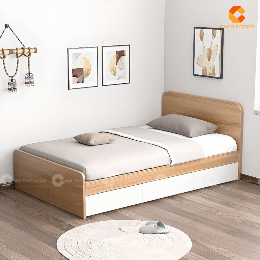 20+ Giường Ngủ Gỗ Công Nghiệp Có Ngăn Kéo Giá Rẻ TPHCM 22