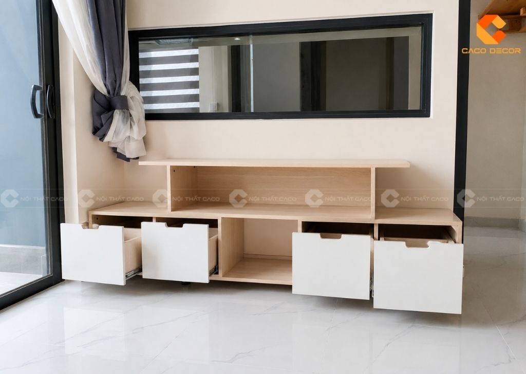 Kệ tivi phòng khách MDF hiện đại