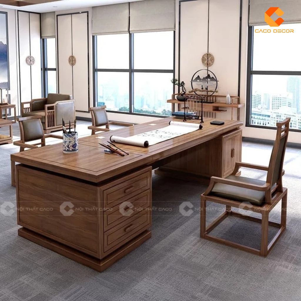 20 Mẫu Bàn Giám Đốc 2m Đẹp, Đẳng Cấp Cho Văn Phòng 9