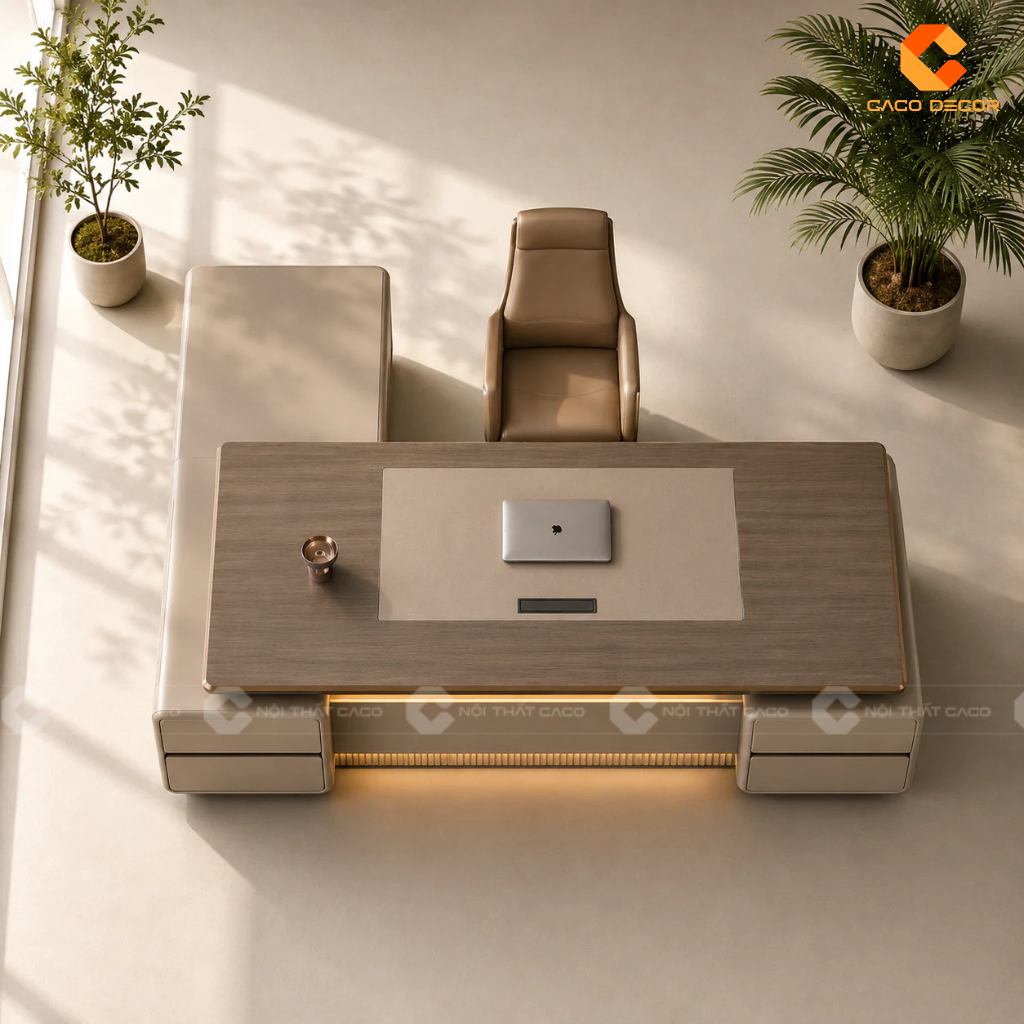 20 Mẫu Bàn Giám Đốc 2m Đẹp, Đẳng Cấp Cho Văn Phòng 7