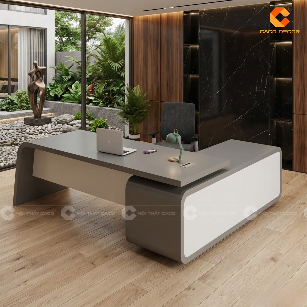 20 Mẫu Bàn Giám Đốc 2m Đẹp, Đẳng Cấp Cho Văn Phòng 3