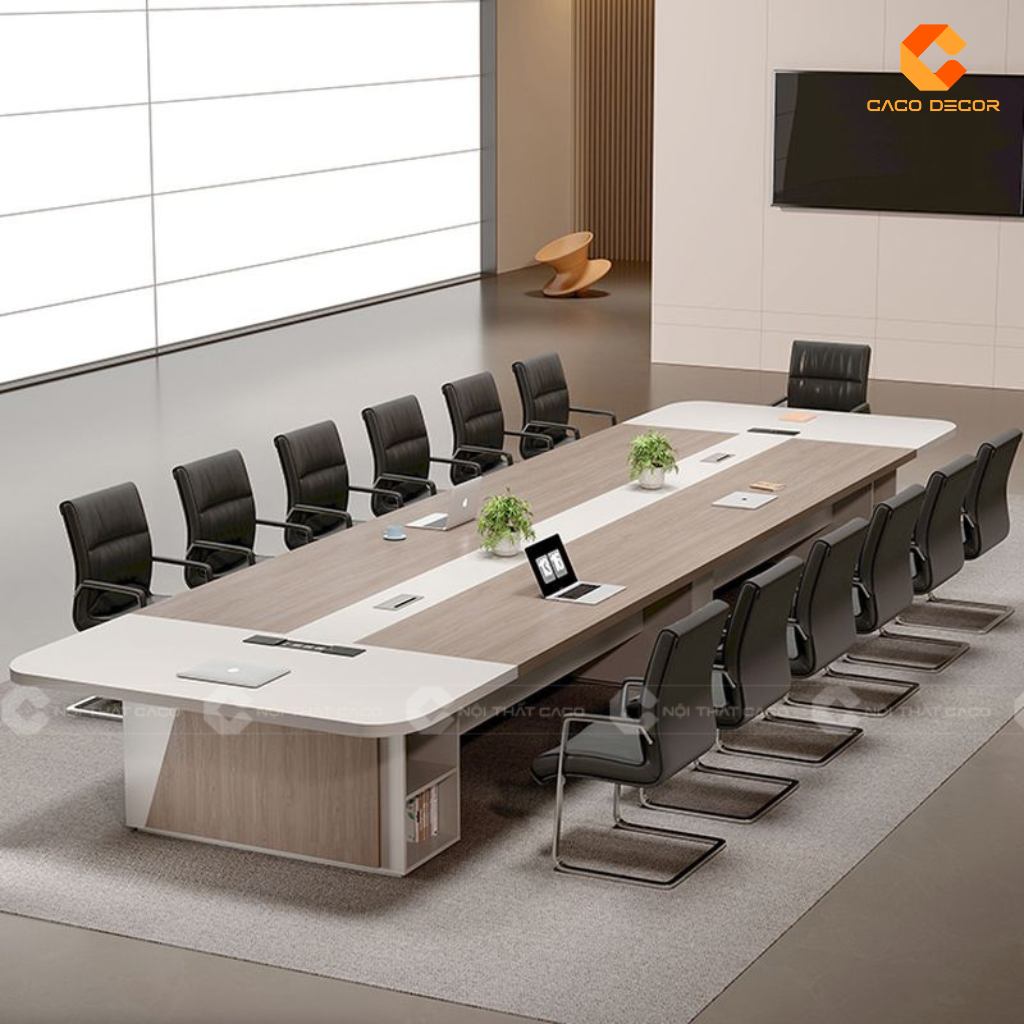 35+ Mẫu Bàn Họp Gỗ Công Nghiệp Đẹp, Hiện Đại, Giá Tận Xưởng 5