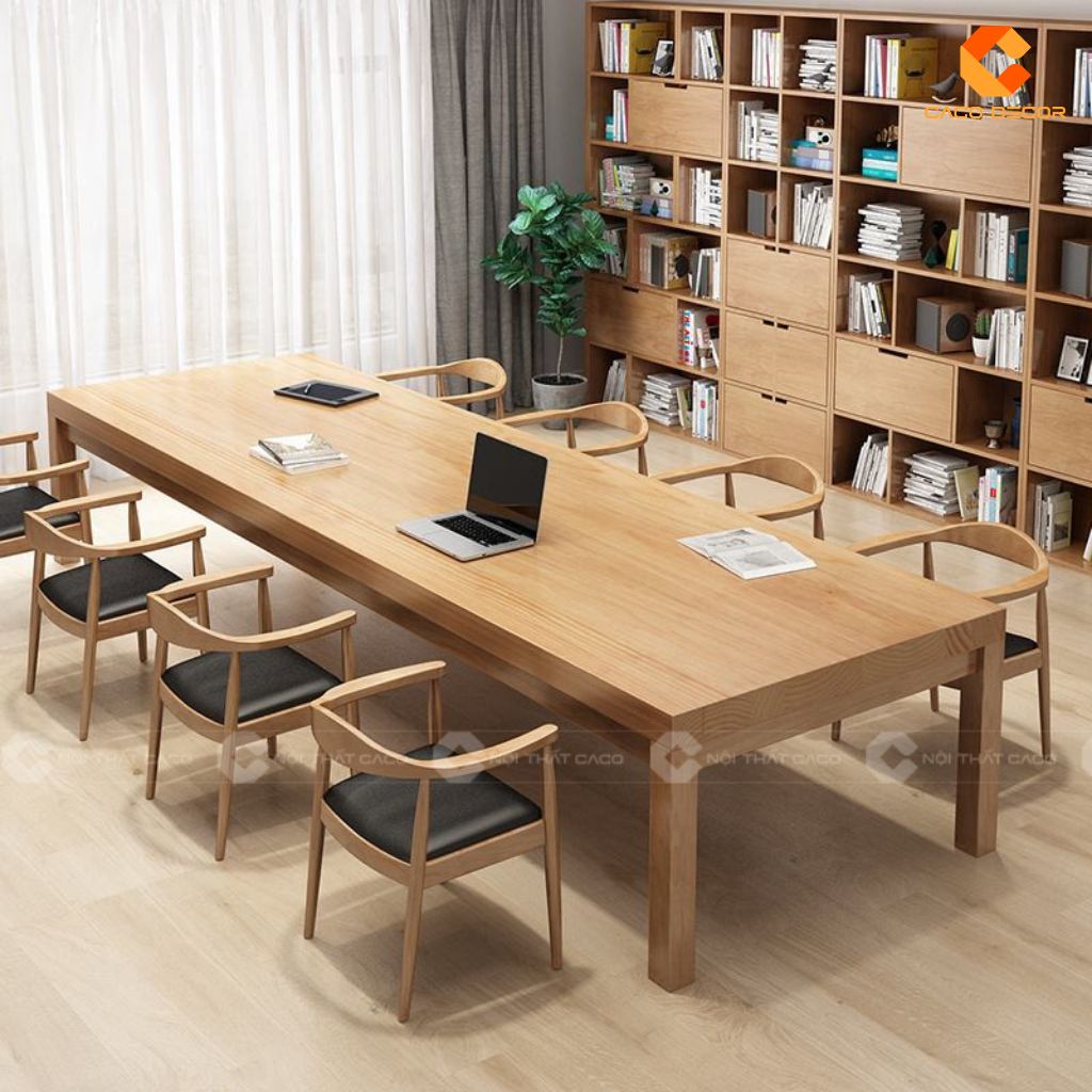 20+ Mẫu Bàn Họp Gỗ Tự Nhiên Đẹp, Cao Cấp, Giá Rẻ Tại Xưởng 2