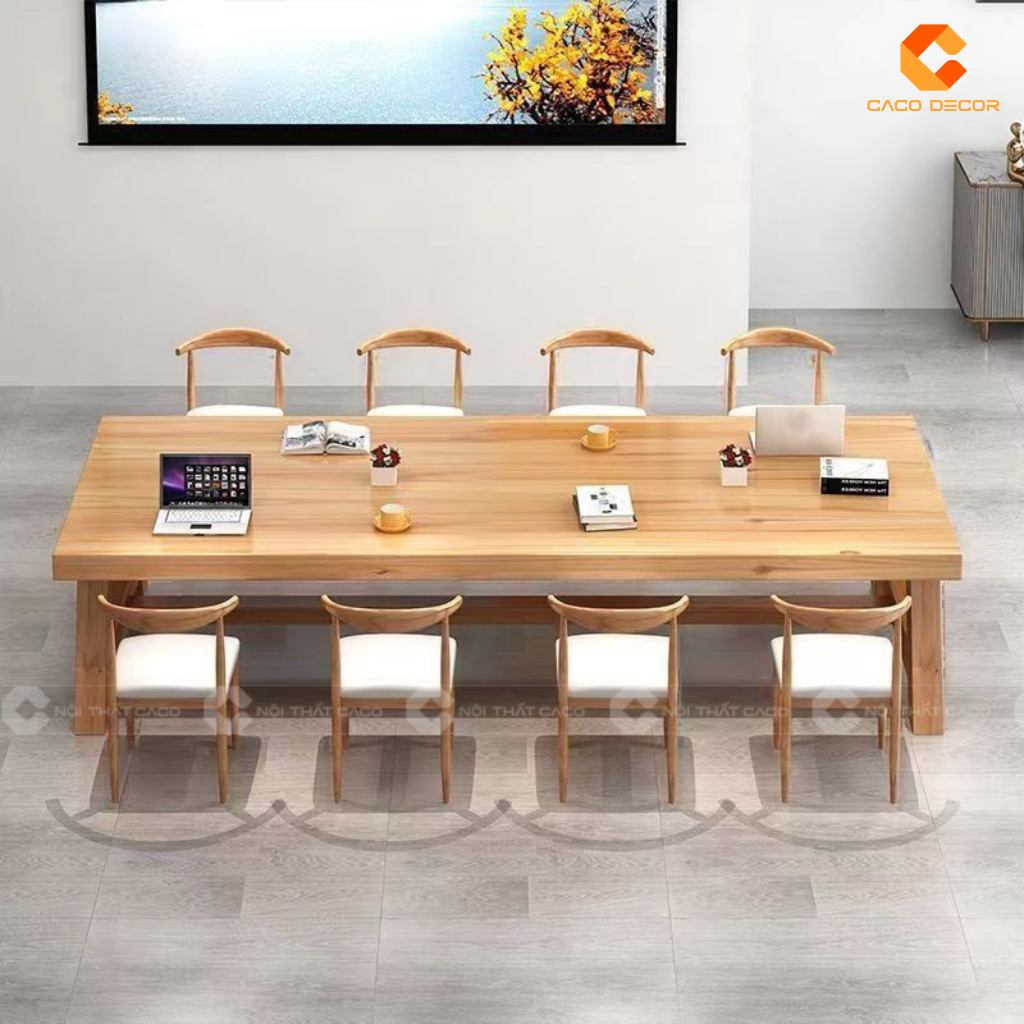 20+ Mẫu Bàn Họp Gỗ Tự Nhiên Đẹp, Cao Cấp, Giá Rẻ Tại Xưởng 1