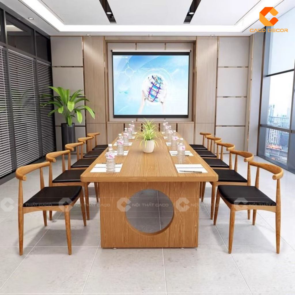 20+ Mẫu Bàn Họp Gỗ Tự Nhiên Đẹp, Cao Cấp, Giá Rẻ Tại Xưởng 22