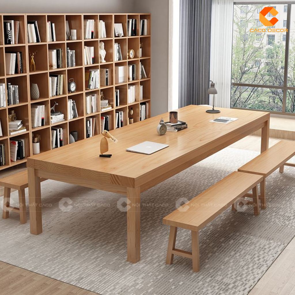 20+ Mẫu Bàn Họp Gỗ Tự Nhiên Đẹp, Cao Cấp, Giá Rẻ Tại Xưởng 6