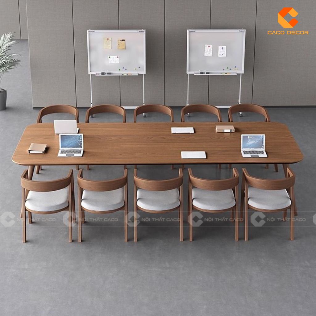 20+ Mẫu Bàn Họp Gỗ Tự Nhiên Đẹp, Cao Cấp, Giá Rẻ Tại Xưởng 23