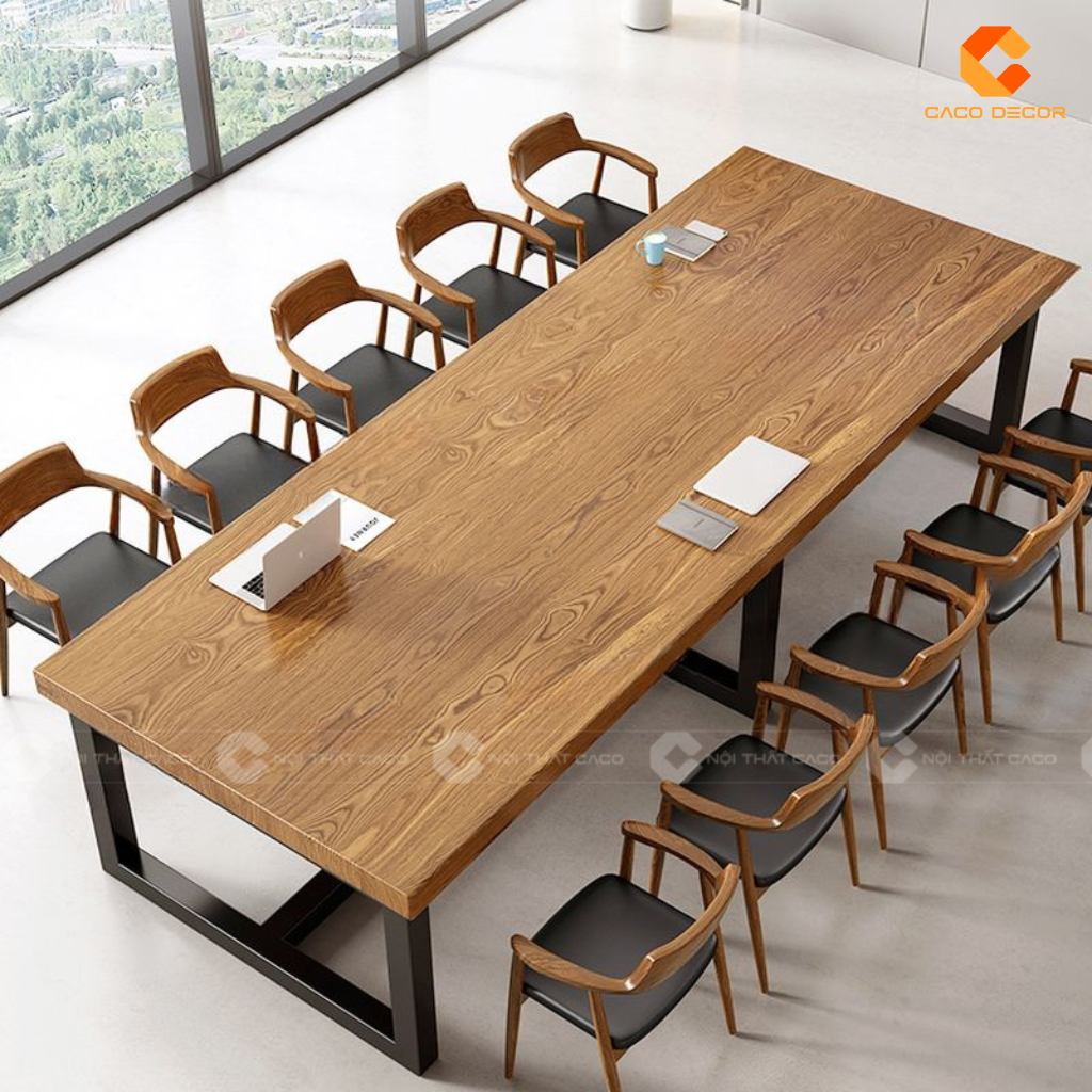 20+ Mẫu Bàn Họp Gỗ Tự Nhiên Đẹp, Cao Cấp, Giá Rẻ Tại Xưởng 7