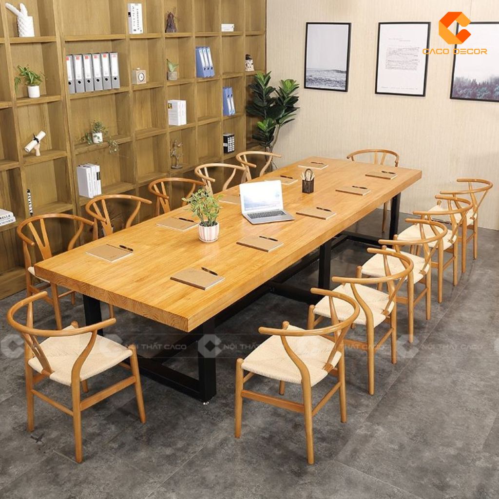 20+ Mẫu Bàn Họp Gỗ Tự Nhiên Đẹp, Cao Cấp, Giá Rẻ Tại Xưởng 8