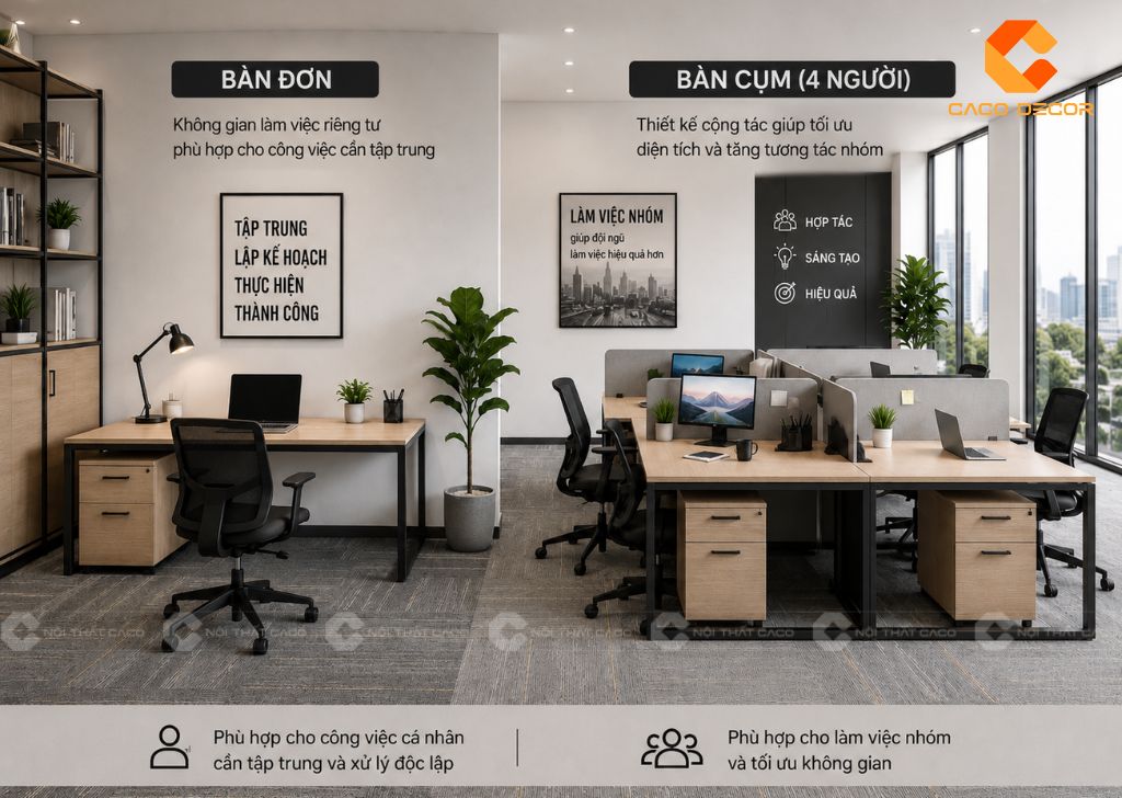 Bàn Làm Việc Nhân Viên Giá Rẻ, Sản Xuất Tại Xưởng 14