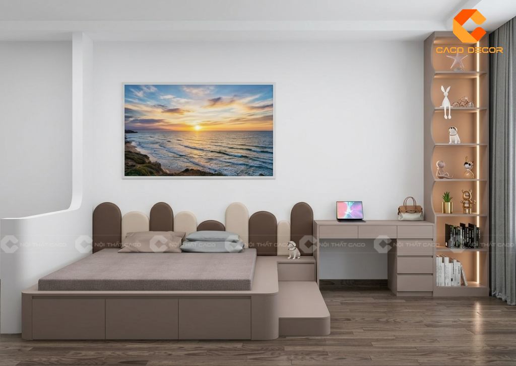 Thiết kế 3D combo phòng ngủ trẻ em tại phường Bình Tiên