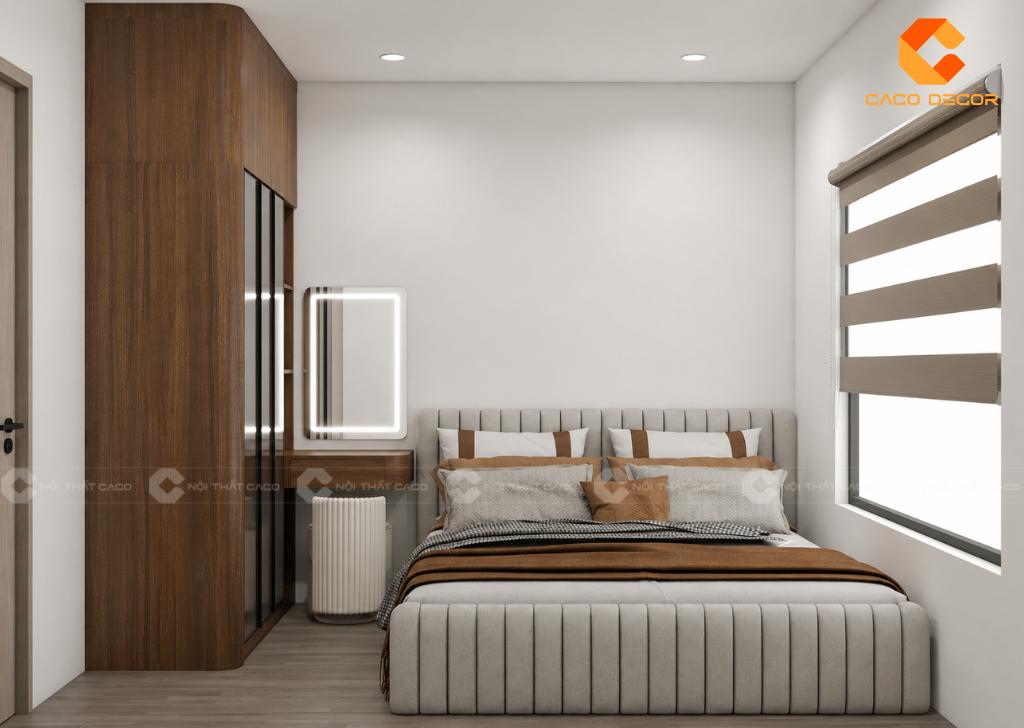 Thiết kế 3D nội thất phòng ngủ sang trọng hiện đại